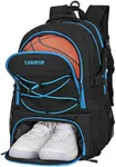 LARIPOP Gifts for Men,Basketball Backpack-Large Basketball Bag with Shoe Compartment and Ball Holder,Water Resistant for Sport Training Equipment Fits Soccer,Volleyball,Gym,Travel Gifts