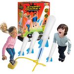 The Original Stomp Rocket Jr. Glow Rocket Launcher, 4 Foam Rockets and Toy Air Rocket Launcher - Outdoor Rocket STEM Gift for Boys and Girls Ages 3 Years and Up - Great for Outdoor Play