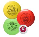 Yikun Disc Golf Starter Set PDGA Approved 4 Disc Golf Starter Kits for Men, Women, and Kids, Putter, Midrange, Driver, Mini Disc, Weight Ranges 165-175, Beginner Discs Golf Set