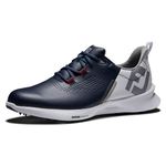 FootJoy Men's Fj Fuel Golf Shoe, Navy/White/Red, 9