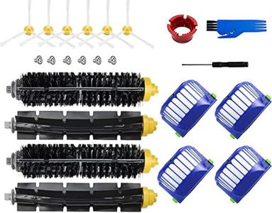 HsvrySa Replacement parts for iRobot Roomba 600 Series 694 675 618 692 675 676 695 677 671 655 645 690 680 660 650 620 614 & 500 Series 595 585 564 robot 2 Bristle 2 Beater Brush 4 Filter 6 Side Brush