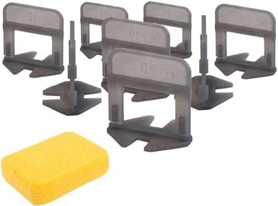 Emaistore Tile Leveling System (3/16 Inch) – 2000 Tile Spacers – Compatible with Most Wedges for Smooth, Seamless Floor & Wall Tile Installation – 5mm Ceramic & Stone Spacers