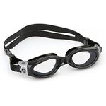 Aqua Sphere Kaiman Swim Goggle (Small, Clear Lens/Black Frame)