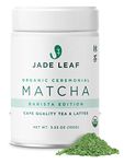 Jade Leaf Organic Ceremonial Grade Matcha Green Tea Powder - Authentic Japanese Origin - Barista Edition For Cafe Quality Tea & Lattes (100g)