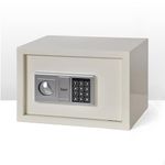 Equal 20L Retro Safe Locker for Home | Economic Electronic Safe Locker with Programmable Pincode Access and Mechanical Emergency Key | 3 Years Limited Warranty | 20 Liter - Ivory