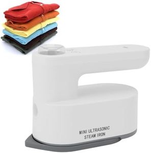 SENECESLI Mini Travel Steam Iron for Clothes, Cordless Portable Lightweight Handheld Steamer, Quick Heat Up, for Home, Dorm and Sewing, 5200mAh, 2 Levels Temp Adjustment
