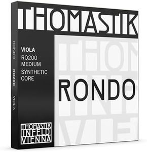 Thomastik-Infeld Rondo Viola Strings RO200, Synthetic Core Set for Advanced and Pro Players – Chrome A, D, & G, Tungsten/Silver C – Maximum Power – Tonal Warmth - Vast Dynamic Range - Made in Vienna