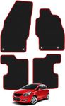 Vauxhall Corsa D & E (2006-2019) Car Mats UK-Made Tailored Fit Carpet Floor Mats Full Coverage Compatible Accessory Red Trim