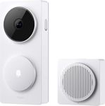 Aqara Smart Doorbell Camera G410 with Chime, 2K, HomeKit Secure Video, 2-Way Audio, Built-in Matter Hub, Wireless/Wired, Supports Apple Home, Alexa, Google, Home Assistant, 2.4G/5GHz Wi-Fi, White