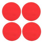 VGEBY Air Hockey Puck, 4Pcs Plastic Air Ice Hockey Pucks Air Hockey Replacement Pucks for Tables Game Equipment(M)