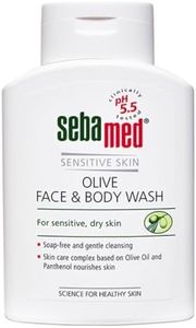 SebaMed Olive Face & Body Wash, Extra Mild For Sensitive, Dry Skin, Ph5.5, Soap Free, Gentle Cleansing, Olive Oil + Panthenol Nourishes Skin, Dermatologically & Clinically Tested, 200 Ml