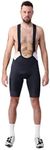 LAMEDA Swift Men's bib Shorts Long Distance Cycling Durable Breathable Summer Pro (2XL) Black