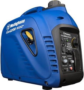 Westinghouse iGen2200 Portable Inverter Generator 1800 Rated & 2200 Peak Watts, Gas Powered, CARB Compliant