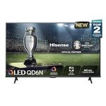 Hisense 50QD6N-50 QLED 4K UHD Google TV with 4K AI Upscaler, AI Sports Mode, Dolby Atmos, HDR10/HDR10+/HLG, Game Mode Plus