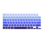 ProElife Keyboard Cover Skin for MacBook Air 13.6 inch 15 inch 2024 2023 2022 M3 M2 Chip A2681 A2941, Ultra Thin Keyboard Protector U.S Enter for 2024-2022 Air 13.6'' 15'' M3 M2 Accessory (Ombre Blue)