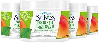 St. Ives Fresh Skin Facial Scrub for clean, glowing skin Apricot Made With 100% Natural Exfoliant(Walnut Shell Powder)300 mL Pack of 4