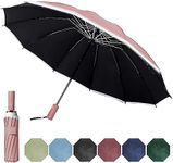 DAWNTREES Windproof Travel Umbrella,Automatic Opening And Closing,Compact, Sturdy, and Lightweight,Sun Umbrella UV Protection,Large Rain Folding Umbrella