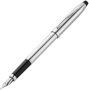 Cross Century II Lustrous Chrome Fountain Pen with Medium Nib (3509-MS)
