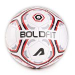 Boldfit Football Professional Match Foot Ball Training Football Size 5 Original for All Ages Group PVC Stitched Standard Sports Football for Ground, Grass, Turf Football with Pin - Multicolor Size 5