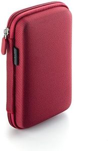 Drive Logic DL-64-RED Portable EVA Hard Drive Carrying Case Pouch, Red