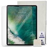 Zugu Case Screen Protector for iPad Pro 12.9 3rd / 4th / 5th / 6th Generation Tempered Glass Scratch-Resistant Film - Fingerprint & Smudge-Resistant Protector Includes Biodegradable Installation Guide