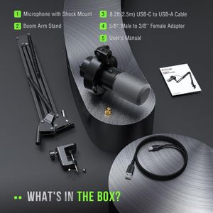 FIFINE K688 Podcast Microphone – USB/XLR Dynamic Mic for Recording
