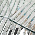Diflart Peel and Stick Mirror Strip Backsplash Tile Beveled Reflection Silver 12 x 12 Inch for Kitchen Bathroom Wall Pack of 5 Sheets