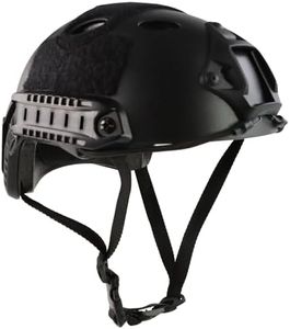 Booiu Tactical Helmet Airsoft Fast Helmet Airsoft Ballistic Helmet - PJ Helmet M Size (Black)…