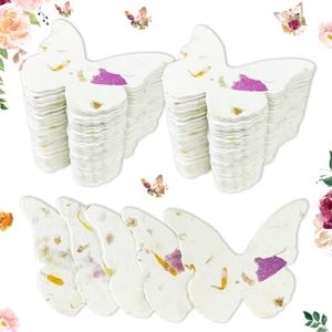 Handmade Heart Shaped Dried Flower Petal Paper 100 Pack