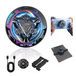 ZORBES® Phone Cooler Gaming Fan, Phone Cooler for Gaming with 3 Level Modes, RGB LED Gaming Mobile Cooler Fan with Clips, Phone Radiator USB Heat Dissipator for iPhone Android Smartphone and for iPad