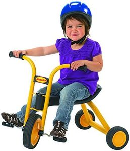 Children's Factory, AFB3610, Angeles MyRider Mini Trike, Yel-Blk, Active Play Scoot and Ride Tricycle, Kids Indoor-Outdoor Playground Equipment