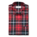 Ruby Fabrics Linings Unstitched Red Flannel Plaid Checkered 100% Cotton Shirt Material For Mens/Womens - 58" Wide (3 Meter Fabric)