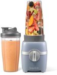 Starfrit Personal Blender - Two 828ml Cups - Stainless Steel Blade - High, Low & Pulse Modes - 300W – Grey