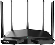 Tenda AXE5700 Smart WiFi 6E Router, Tri-Band Gigabit Wireless Router for Home, Best WiFi Router for Gaming and VR, AX Router with 5 * 6dBi High-Gain Antennas, Support WPA3, VPN, New 6GHz Band(RX27Pro)