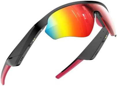 JISPOORT Mens Polarized Sports Sunglasses, Red