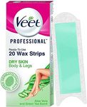 Veet Full Body Waxing Kit for Dry Skin, 20 strips