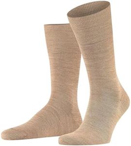 FALKE Men's Airport Socks, Light, Merino Wool Cotton, Crew Length, Classic Formal Socks, Trendy Work Clothing, 1 Pair