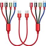 Short Multi Charging Cable, 1Ft/2Pa