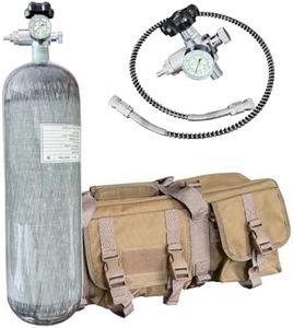 Pautaca CE 6.8L/414Ci 4500psi air Tank,Paintball/hpa Tank,pcp/Paintball air Tank Carbon Fiber Scuba Tank with M18*1.5 Thread Dual Gauge Valve,Produced in August 2025