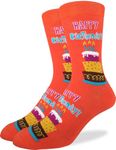 Good Luck Sock Men's Happy Birthday Socks, Adult