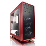 Fractal Design FD-CA-Focus-RD-W Focus G ATX Mid Tower Computer Case Mystic Red