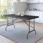 Nilkamal Celebrationz Rectangular 4 Seater Virgin Plastic Dining Table for Dining Room | Indoor & Outdoor |Home Office | Hotel, Café and Restaurants | 1 Dining Table |Color Brown