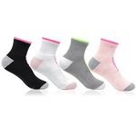 Bonjour Women Modern Cotton Regular Socks, 4.0 Count Multicoloured