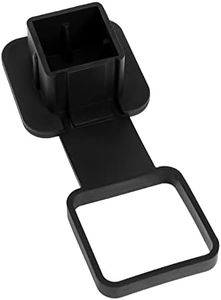 SING F LTD Rubber Trailer Hitch Covers Fit for 2 Inches Receiver Tubes Durable Anti-Loss Trailer Hitch Plug Caps-Black Dustproof and Waterproof
