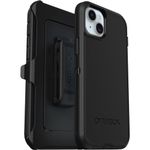 OtterBox Defender Case for iPhone 15 Plus/iPhone 14 Plus, Shockproof, Drop Proof, Ultra-Rugged, Protective Case, 5x Tested to Military Standard, Black, No Retail Packaging