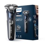 Philips Electric Shaver for men | Wet & Dry | Steel Precision blades | SkinIQ Technology | Power Adapt sensor | 360 D Flexing heads | Integrated pop up trimmer |Delivers a powerful shave, cuts more hair per stroke* | S5885/28