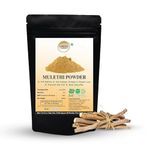 Lewisia in Organics Mulethi Powder for Face and Hair, Skin Glowing, Jeshthamadh, Organic Yashtimadhu Powder, Licorice Powder for Dark Spots, Powder for Glowing Skin (100g)