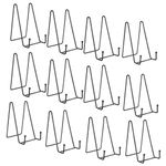 MIVIDE 12PCS 6 Inch Plate Stands for Display, Black Plate Holder Display Stand, Plate Holder Display Stand Holders for Picture, Plate, Book, Photo, Artwork