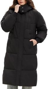 PUFFIT Long Puffer Jacket for Women,2025 Thickened Winter Coat Hooded with Deep Pockets, Ladies Warm Winter Jacket