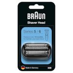 Braun Series 5 Electric Shaver Replacement Head, Easily Attach Your New Shaver Head, Compatible with All New Generation Series 5/6 Electric Shavers, 53B, Black